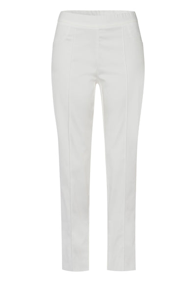 Off-White Trousers with Front Seam