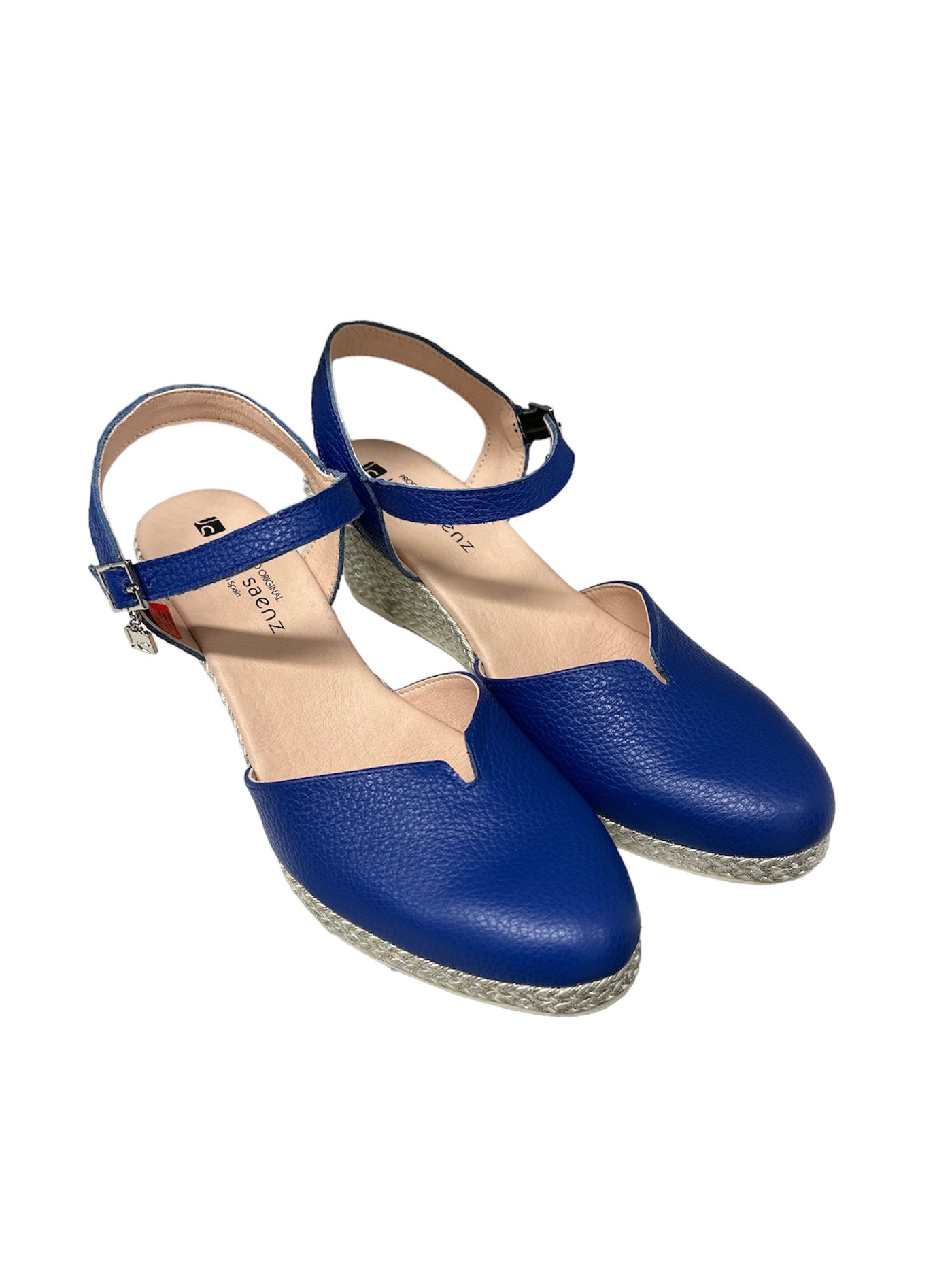 Royal Blue Wedge With Strap