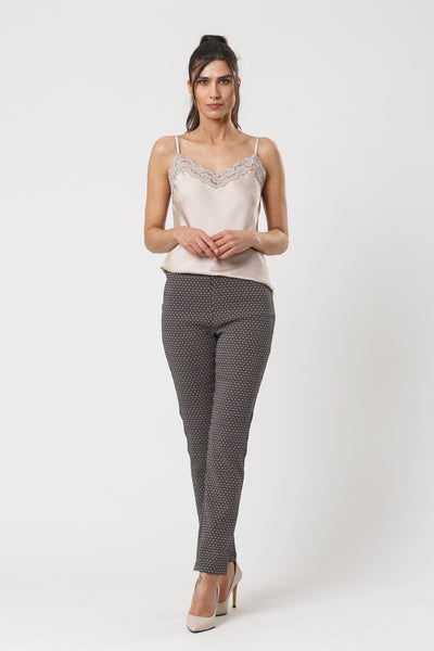 Acapelli Checkered Pastel Print Trousers