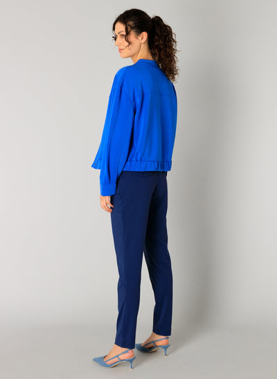 Riva Blue Button Up Jacket