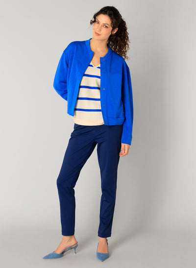 Riva Blue Button Up Jacket