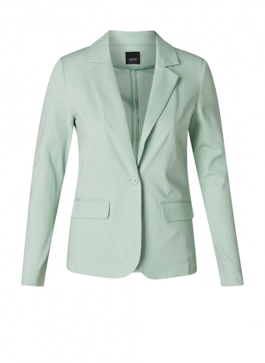 Sage Green Scuba Feel Blazer