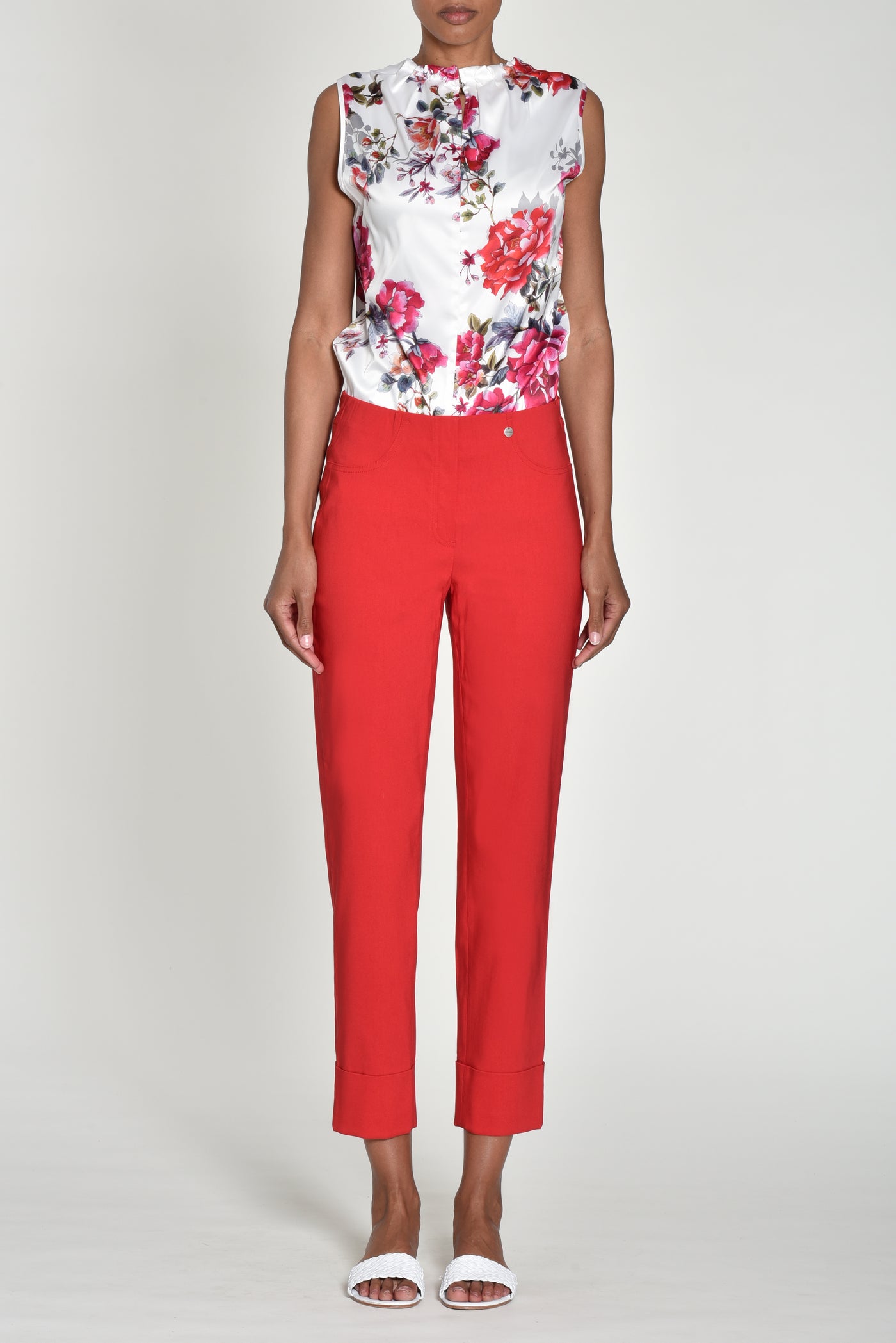 Red Bella 3/4 Trousers