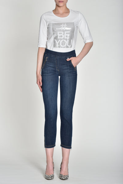 Nena Denim Jeans With Ankle Zips
