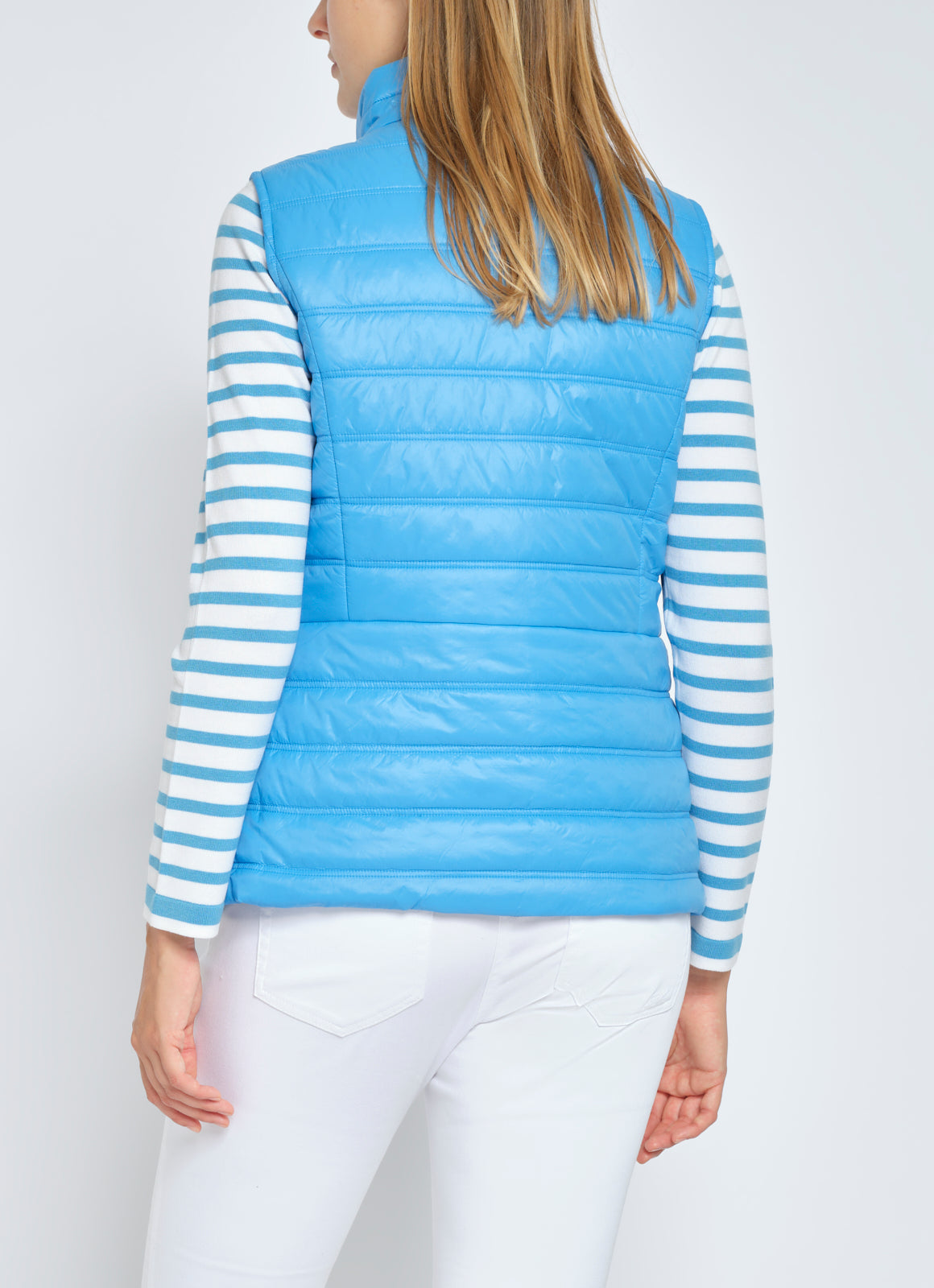 Bright Blue Gilet With Zip Pockets