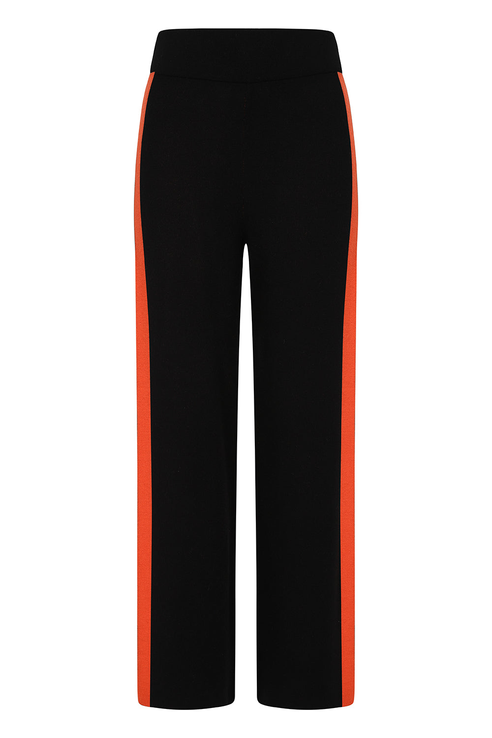 Black Trousers with Orange Side Stripe