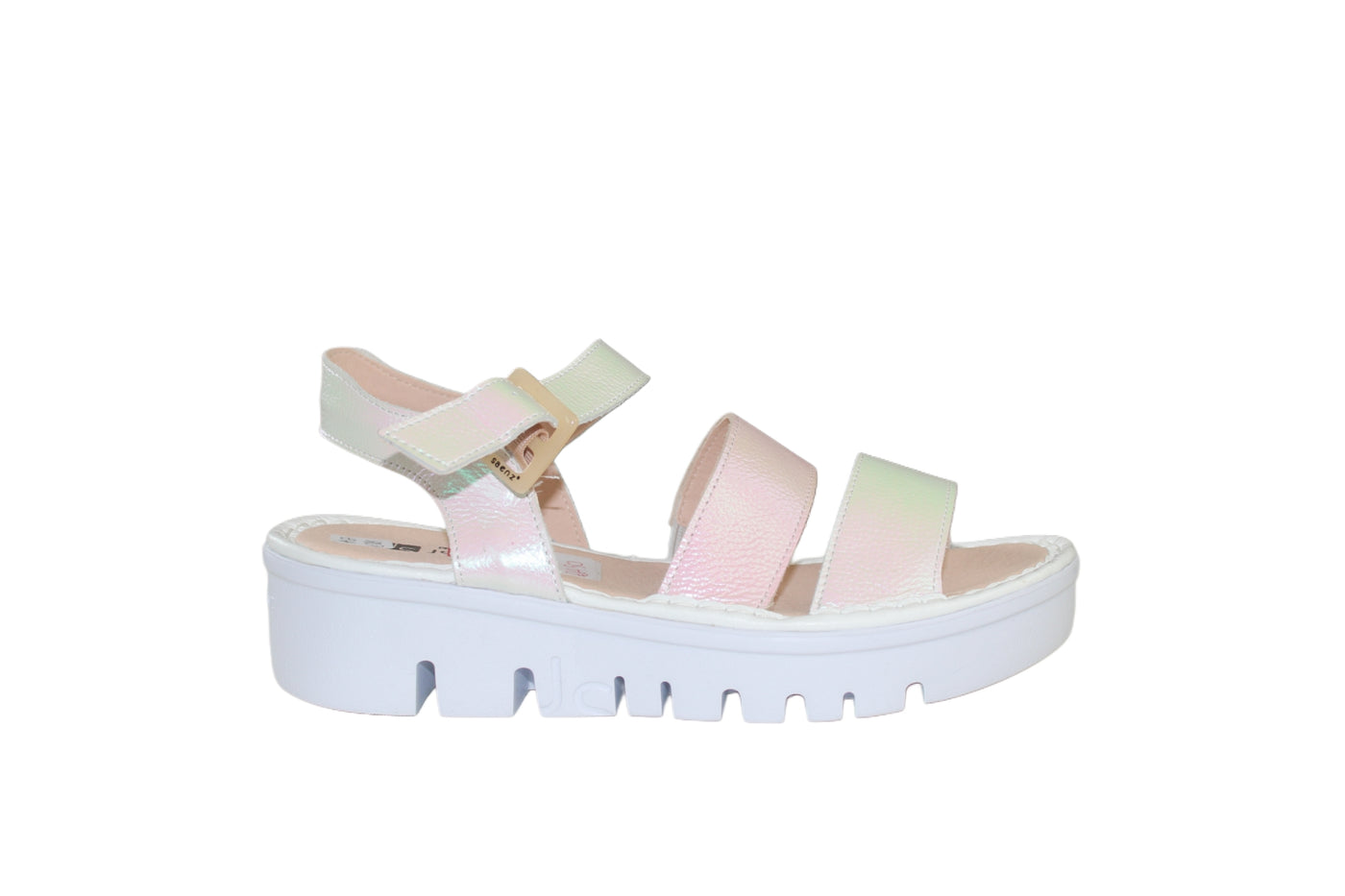 Platform Shimmer Sandal
