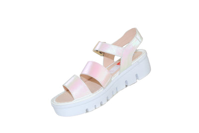 Platform Shimmer Sandal