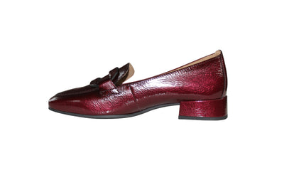 Deep Burgundy Loafer with Buckle Effect