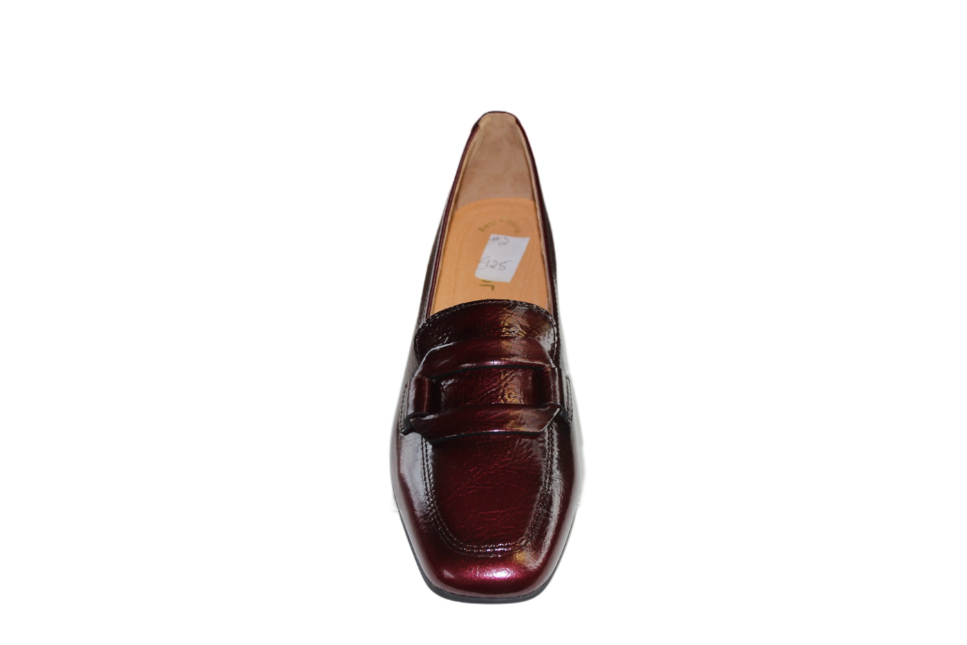 Deep Burgundy Loafer with Buckle Effect