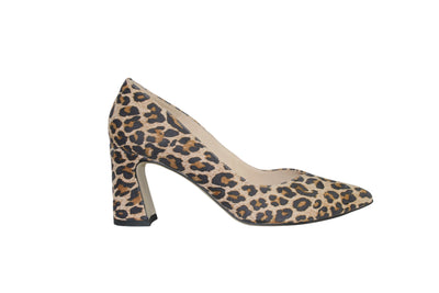 Leopard Print Kitten Block Heel