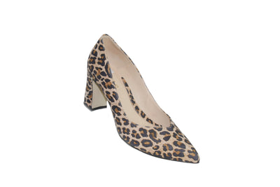 Leopard Print Kitten Block Heel