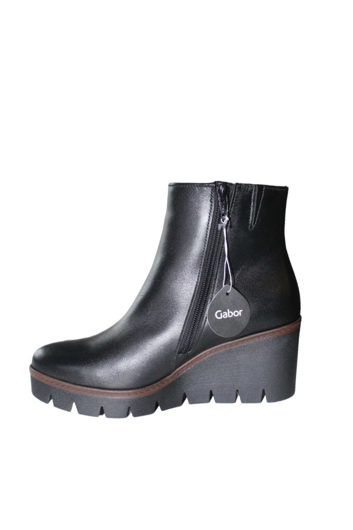 Black Platform Heel Boot