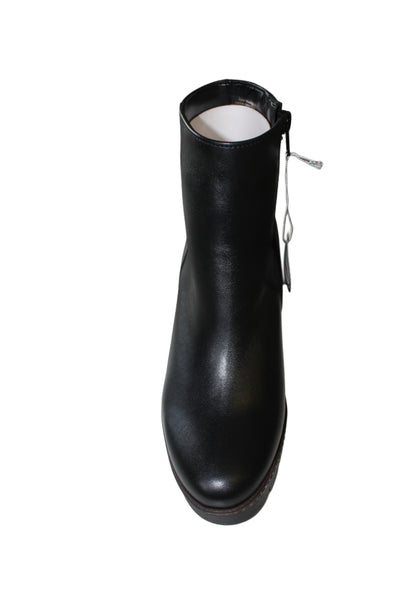 Black Platform Heel Boot