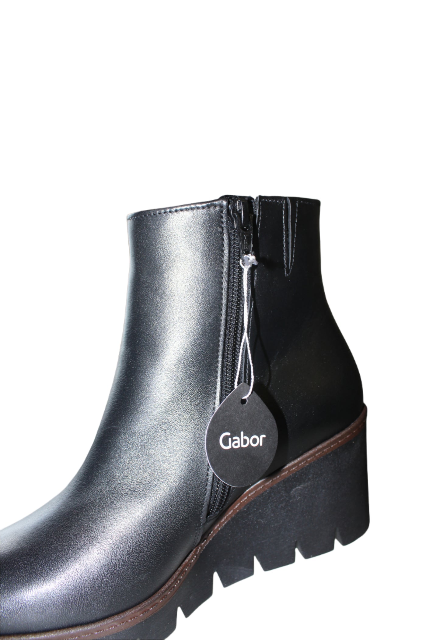 Black Platform Heel Boot
