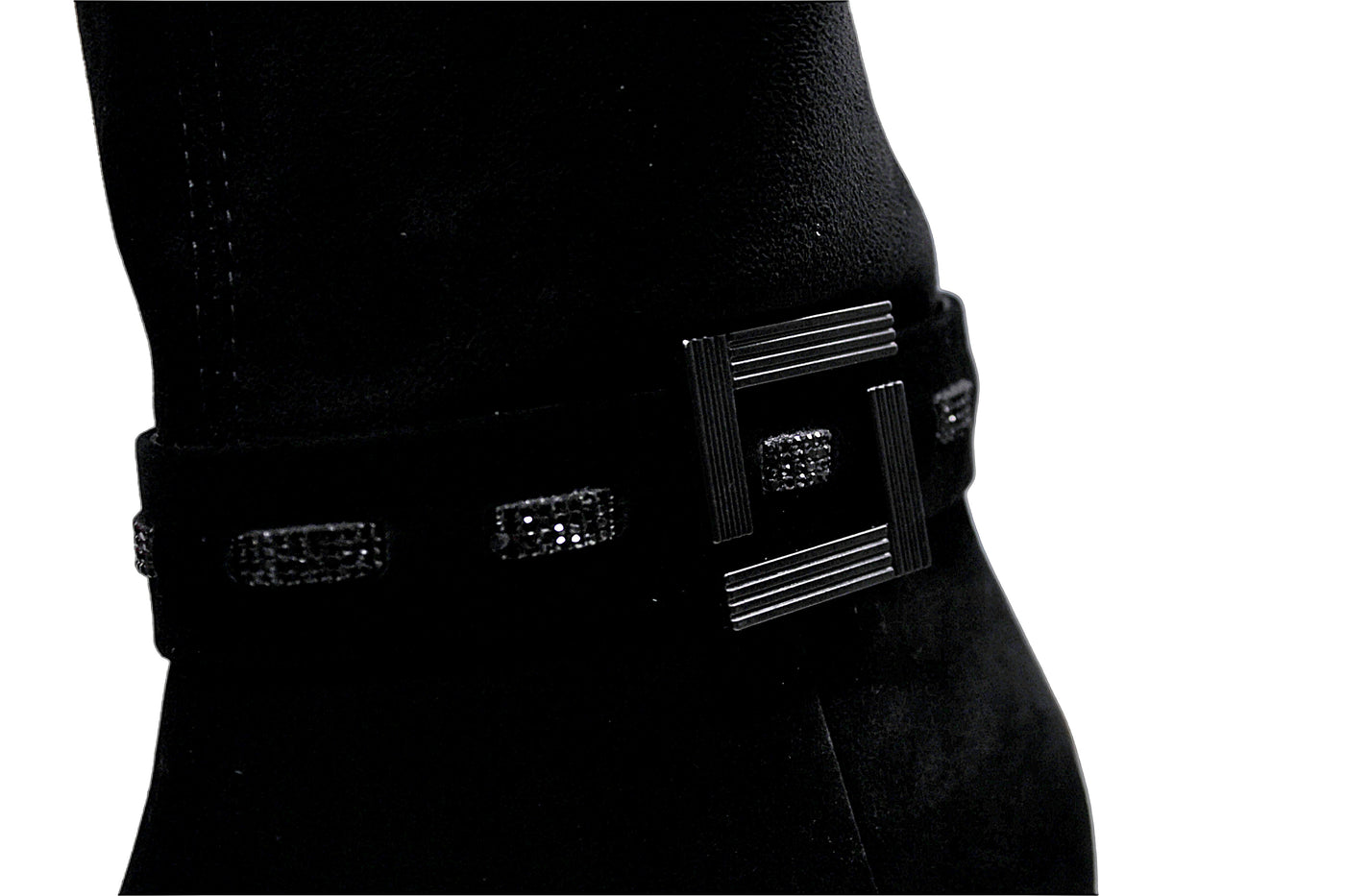 High Heel Boot With Buckle Detail