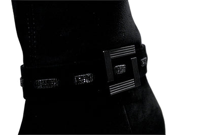 High Heel Boot With Buckle Detail