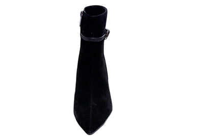 Black Boot with Diamond Toe & Heel