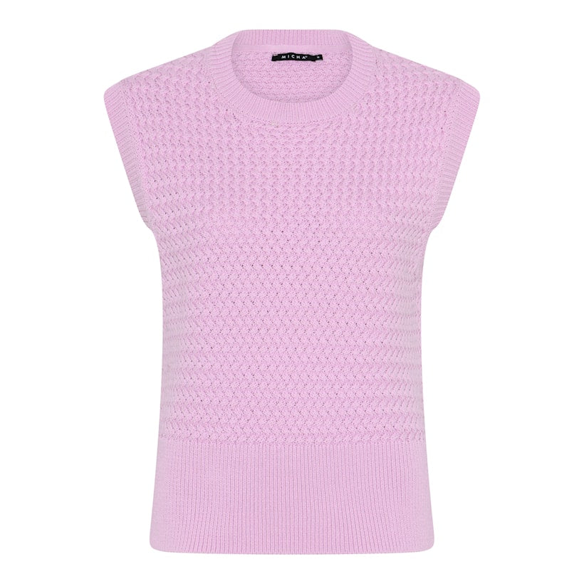 Rose Knit Sleeveless Vest Top