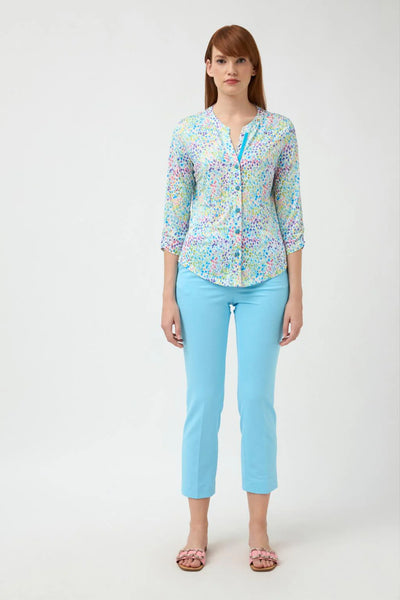 'Lana' Dotted V-Neck Shirt