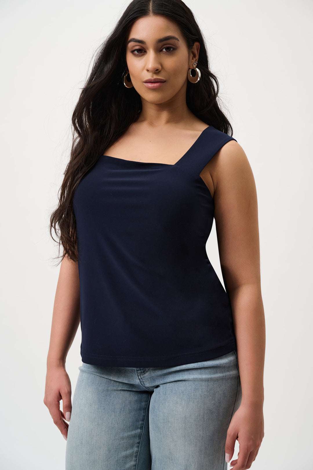 Joseph Ribkoff Midnight Blue Classic Square Neck Cami – La Creme