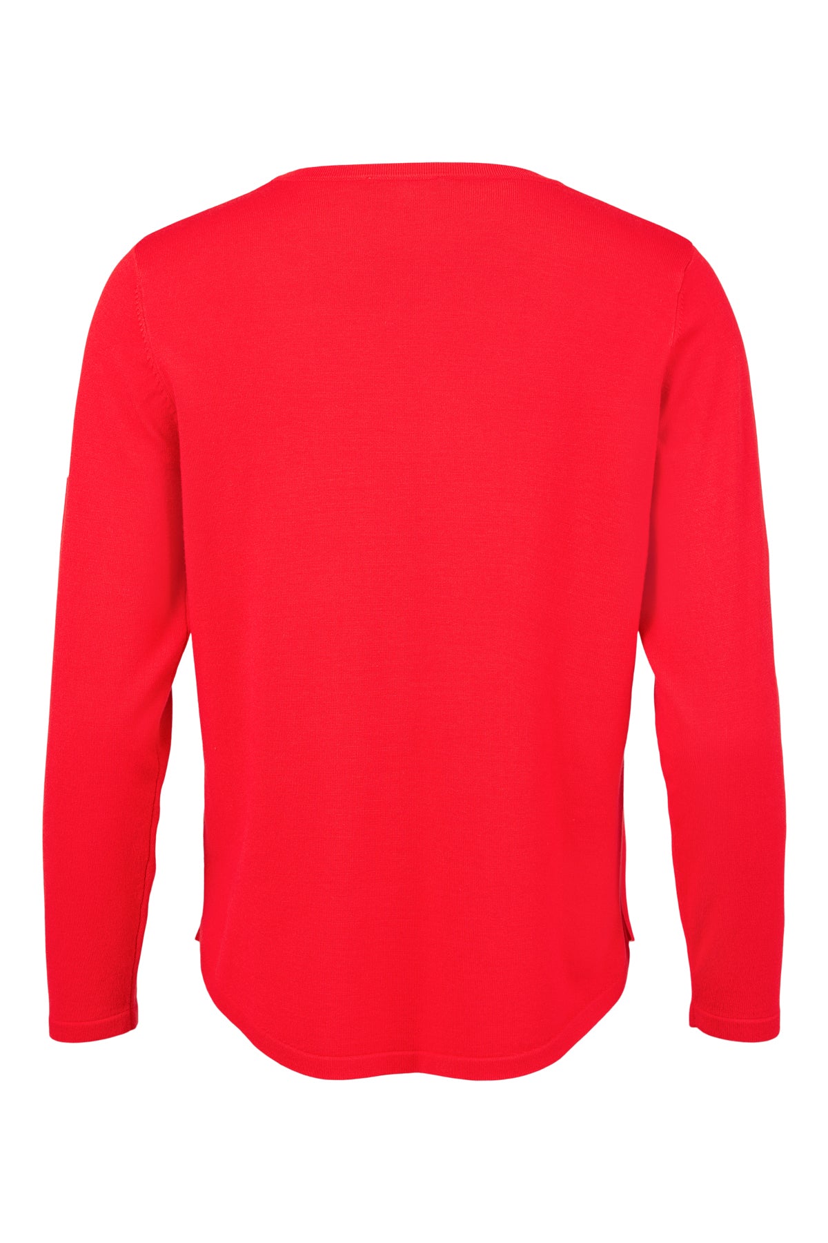 Red Jumper with Navy and White Polka Dots