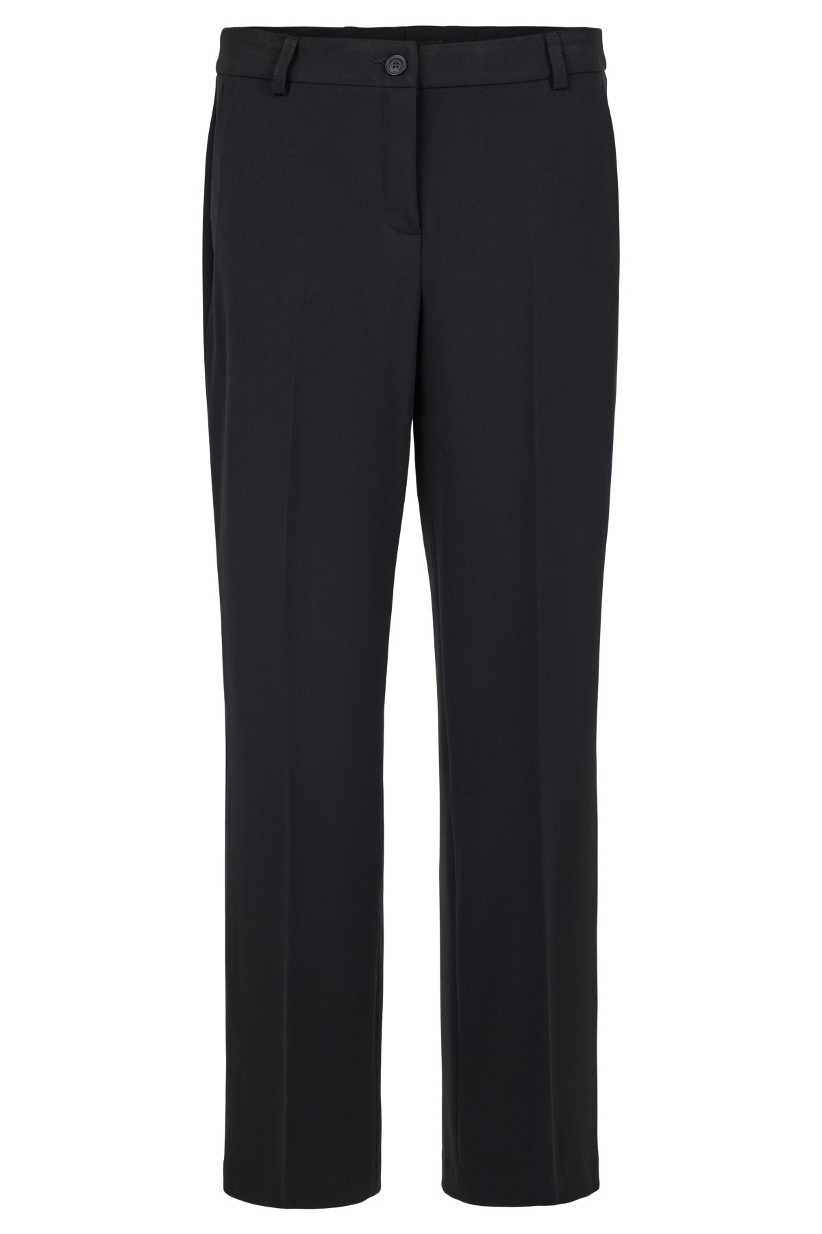 Black 'Britt' Straight Leg Trousers