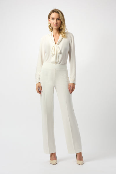 Joseph Ribkoff Classic Wide-Leg Pant Winter White