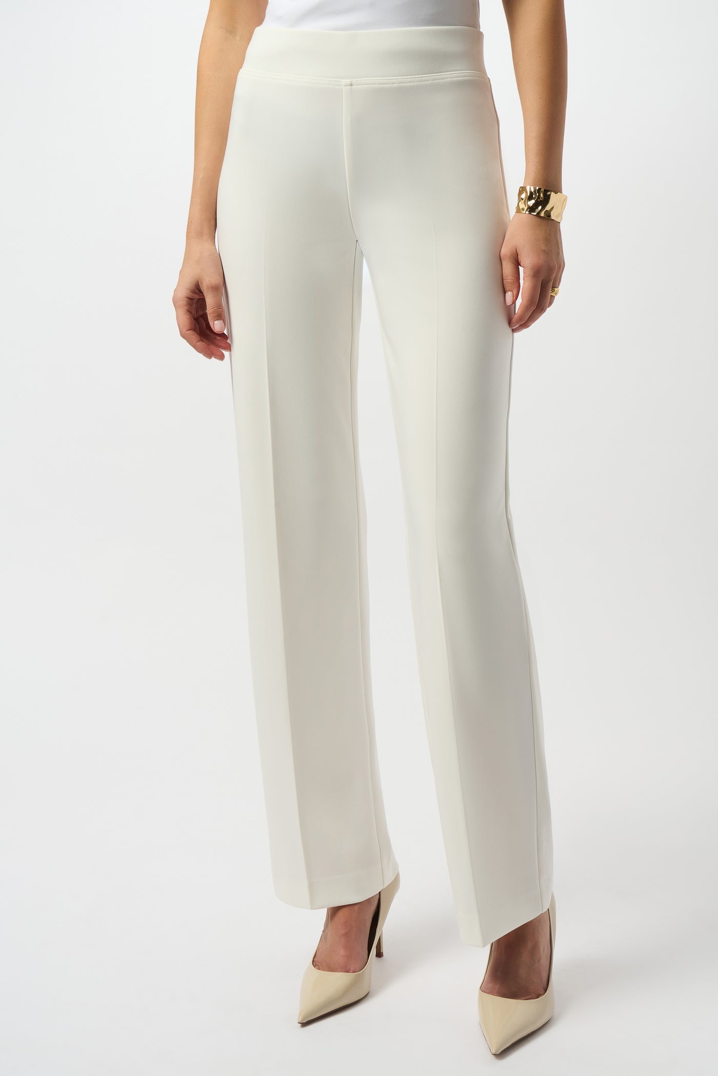 Joseph Ribkoff Classic Wide-Leg Pant Winter White