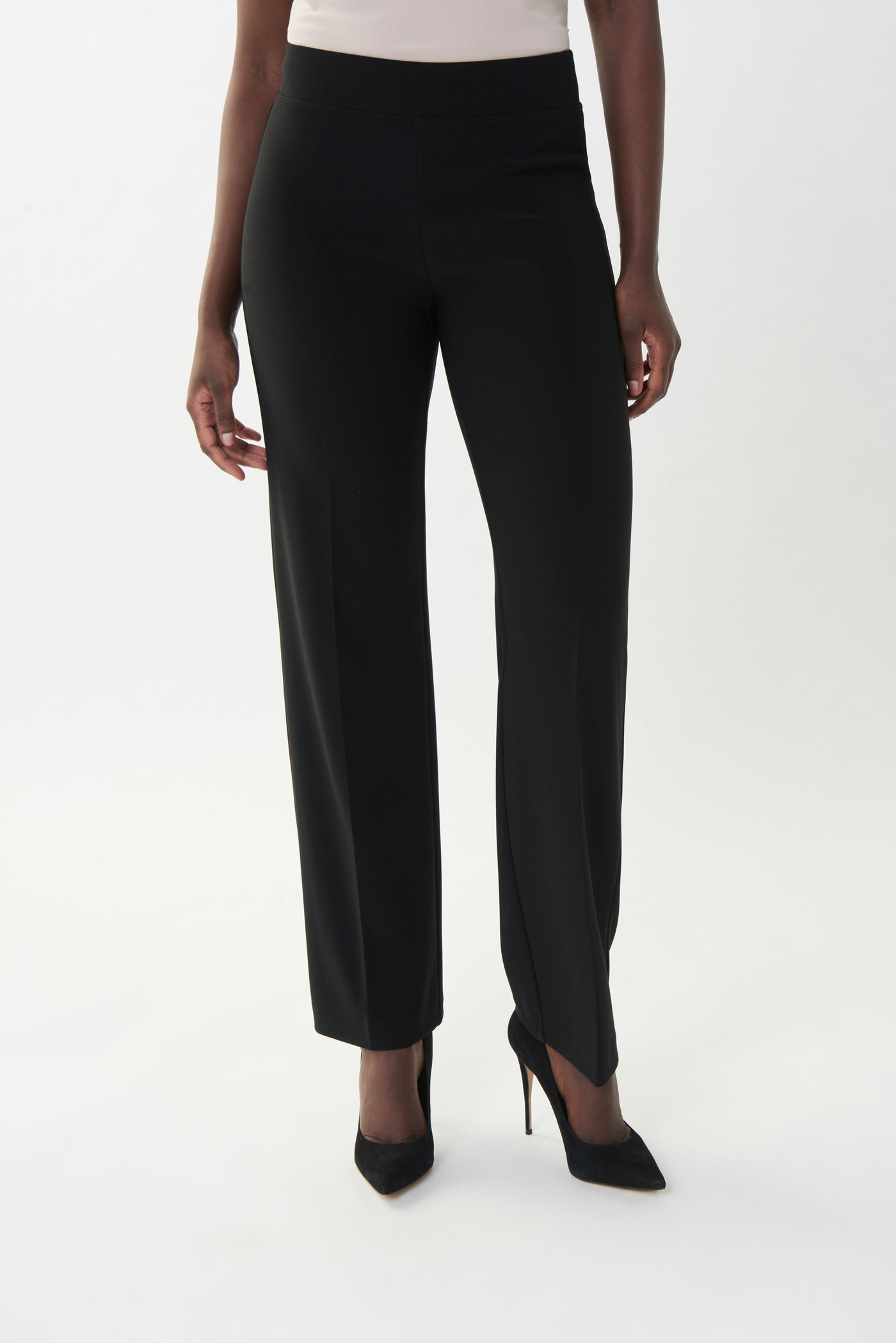 Joseph Ribkoff Black Classic Wide-Leg Pants