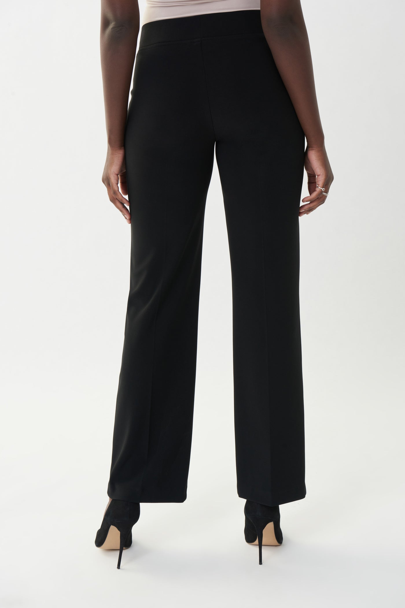 Joseph Ribkoff Black Classic Wide-Leg Pants