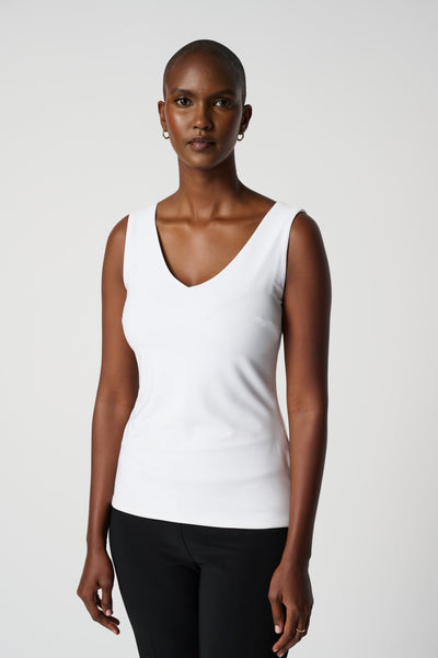 Joseph Ribkoff Vanilla V-Neck Cami Top