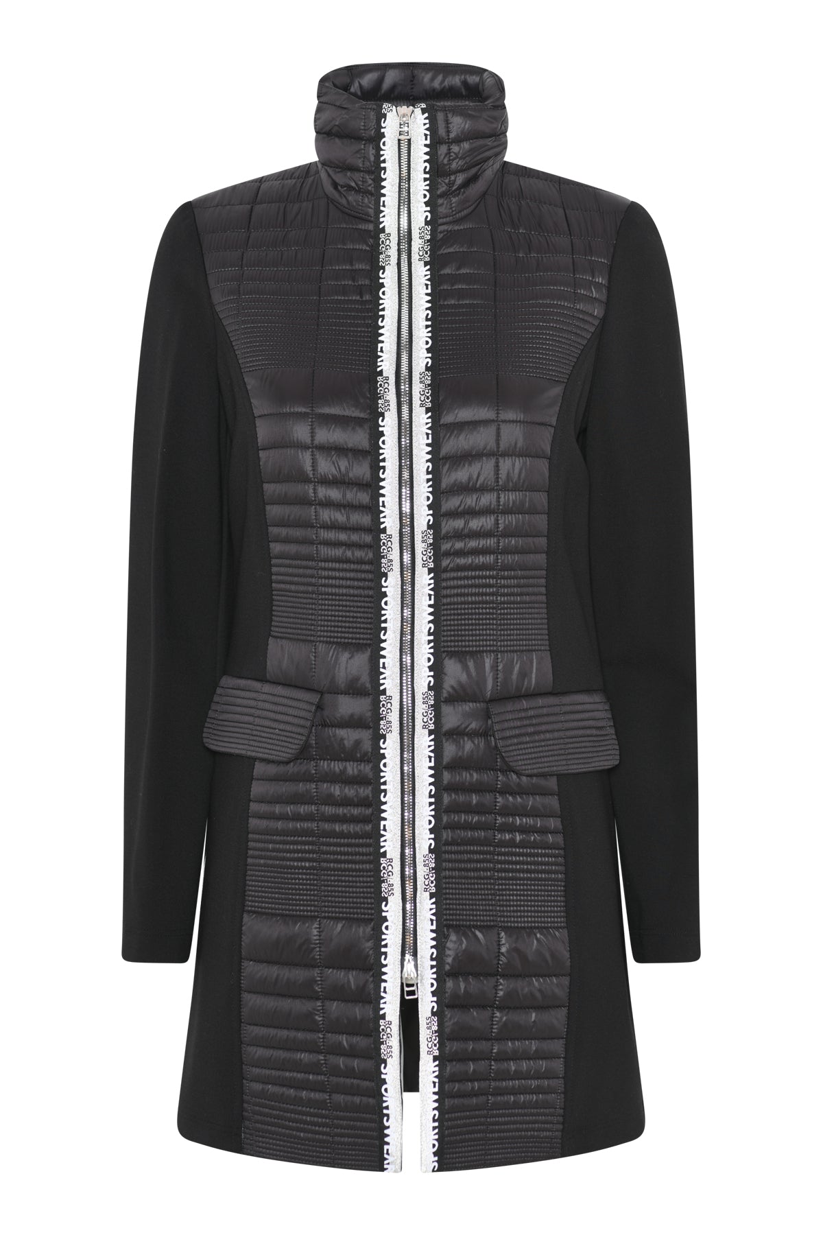 Black Jacket with Silver Detail and Pockets