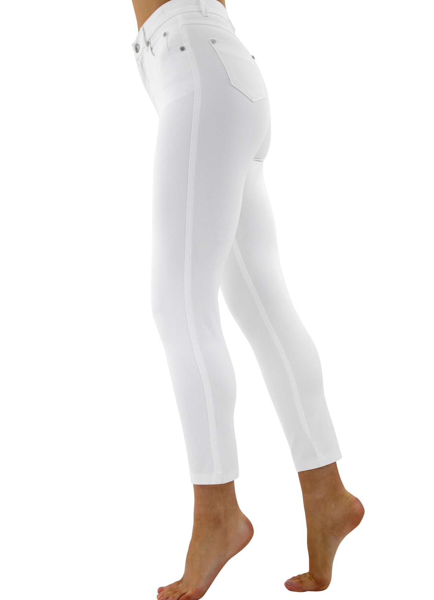 White Straight Leg Jeans