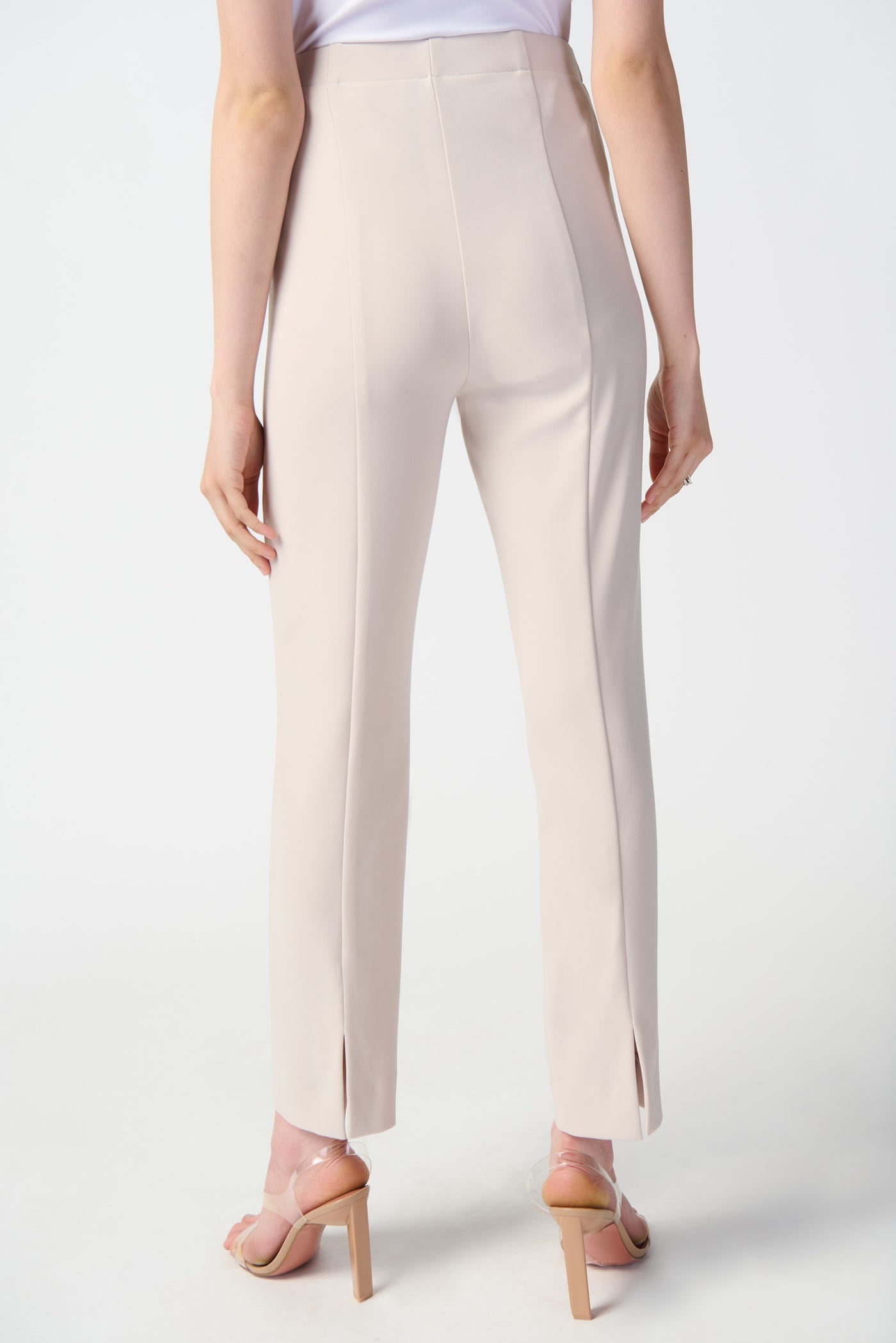 Joseph Ribkoff Moonstone Straight Leg Trousers with Tab and Button Detail