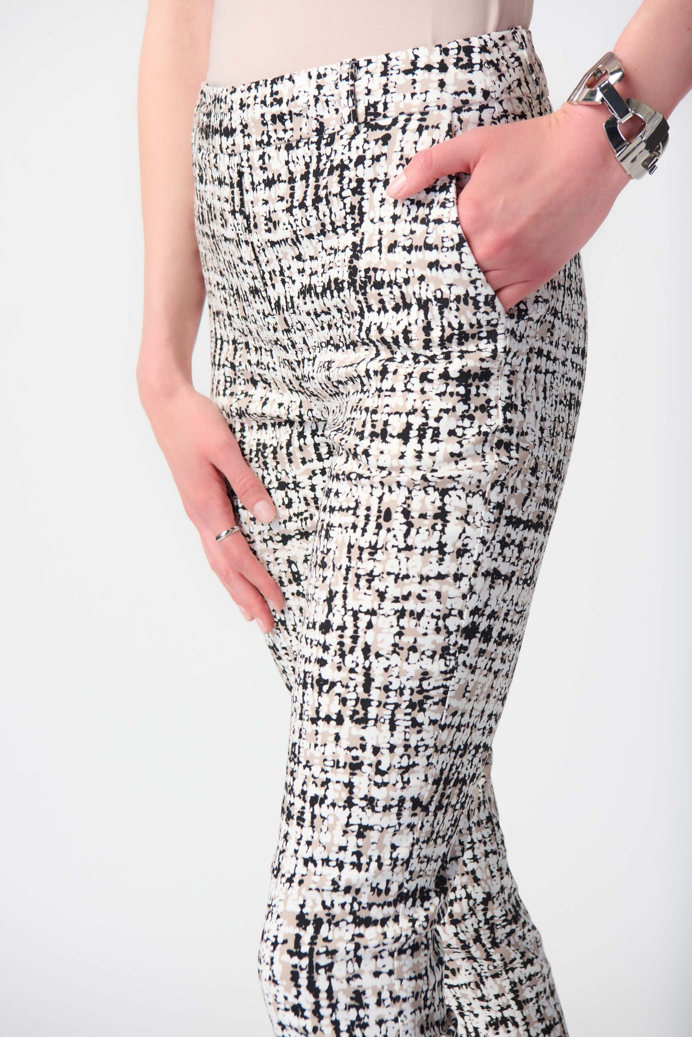 Joseph Ribkoff Vanilla Abstract Print Pants
