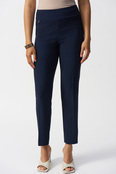 Joseph Ribkoff Midnight Blue Slim-Fit Pull-On Pants