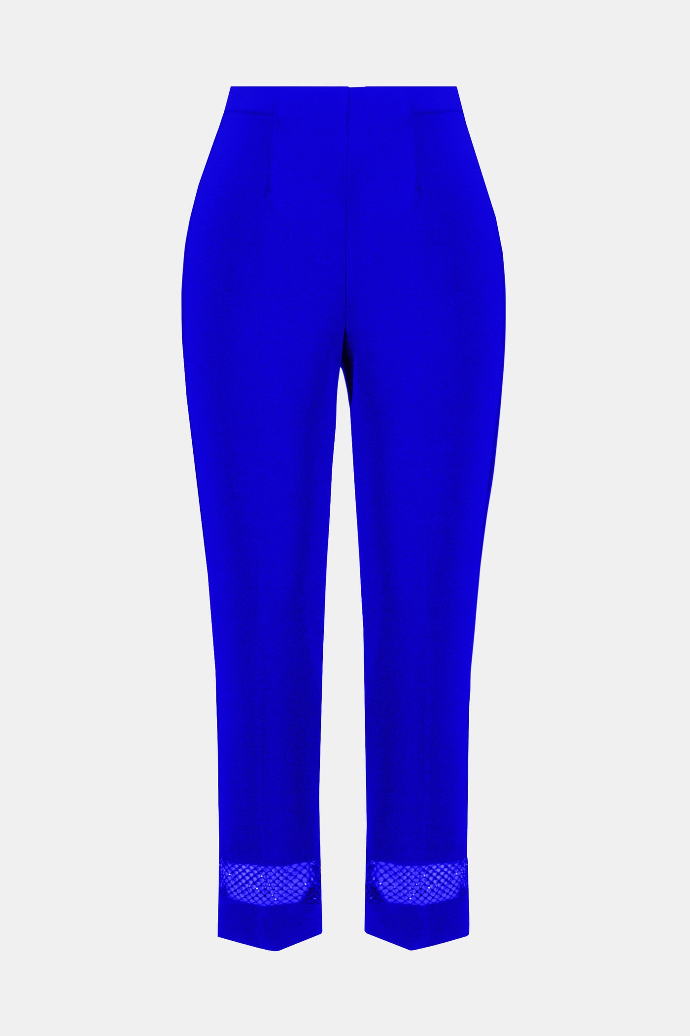 Joseph Ribkoff Royal Sapphire Silky Knit And Rhinestone Mesh Pants