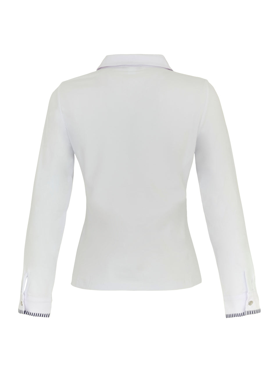 White Button Up Shirt with 'Garden Leaf' Design