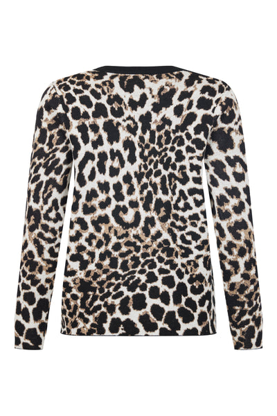 Round Neck Animal Print Jumper