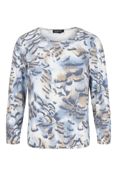 Soft Feel Brushstroke Effect Jumper
