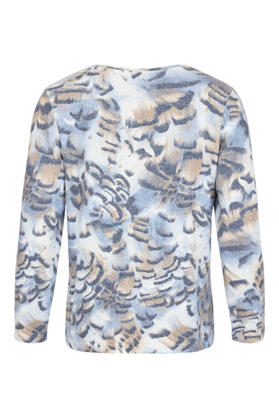 Soft Feel Brushstroke Effect Jumper