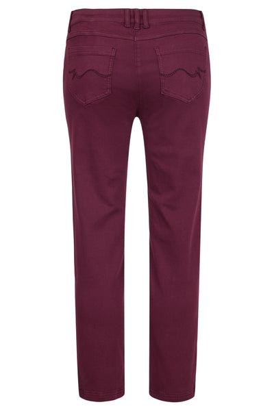 'Elena' Wine Jeans