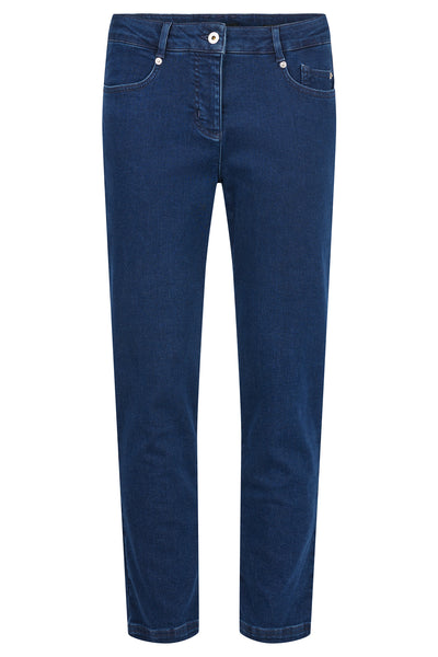 Elena 09 Straight Fit Jeans Medium Blue