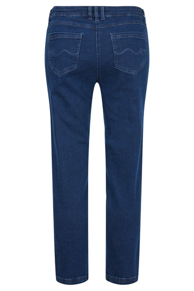 Elena 09 Straight Fit Jeans Medium Blue