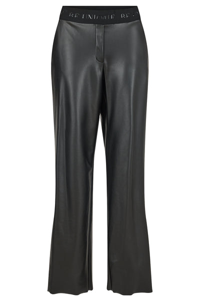 Black Leatherette 'Britt' Trousers