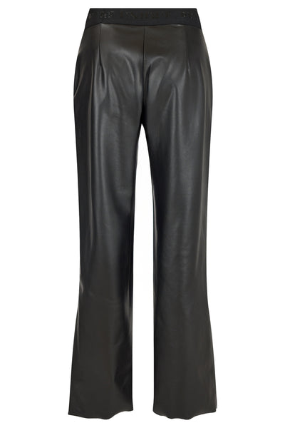 Black Leatherette 'Britt' Trousers