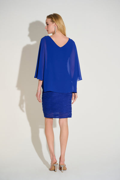 Joseph Ribkoff Signature | Cascade and Chiffon Sheath Dress