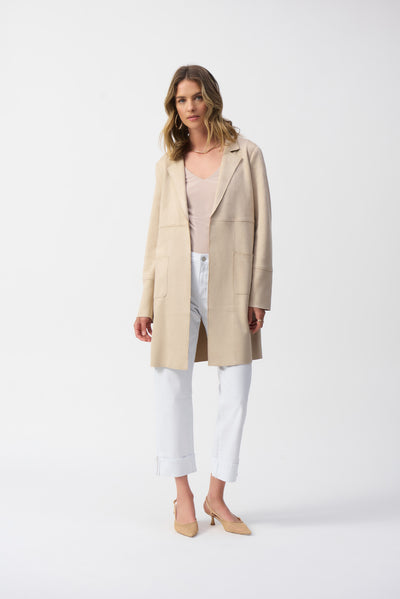 Joseph Ribkoff Scuba Suede Straight Jacket