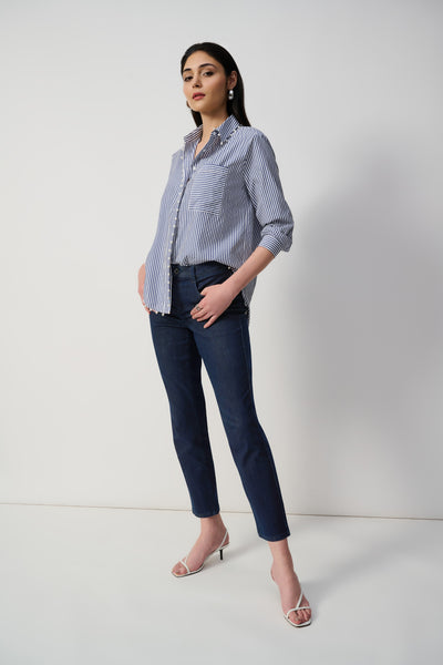 Joseph Ribkoff Gia Dark Denim Classic Slim Fit Jeans